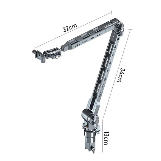 Aluminum Alloy Cantilever Bracket Camera Tablet Mobile Phone Fixed Bracket 360 Degree Rotation Adjustment Shooting Live Metal Support Frame