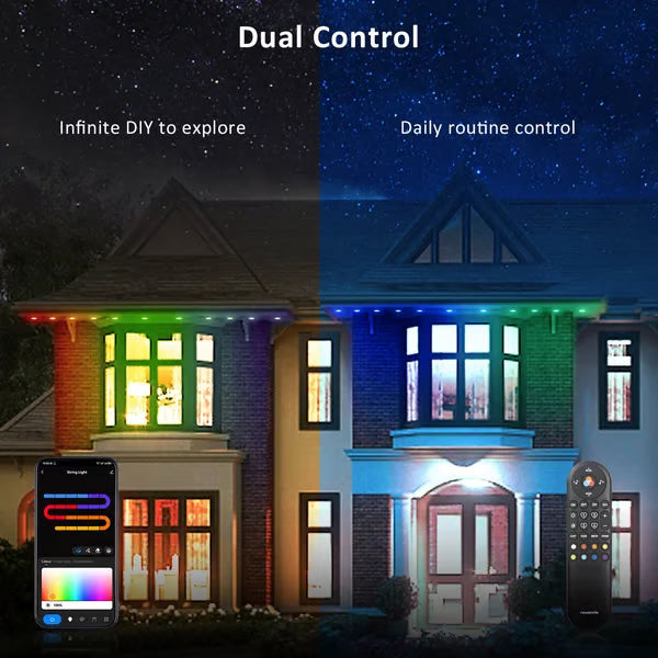 🎅 Early Christmas 49%OFF - 2025 Upgraded Smart Rainbow LED Permanent Outdoor Lights Pro - Smartlight 🎁