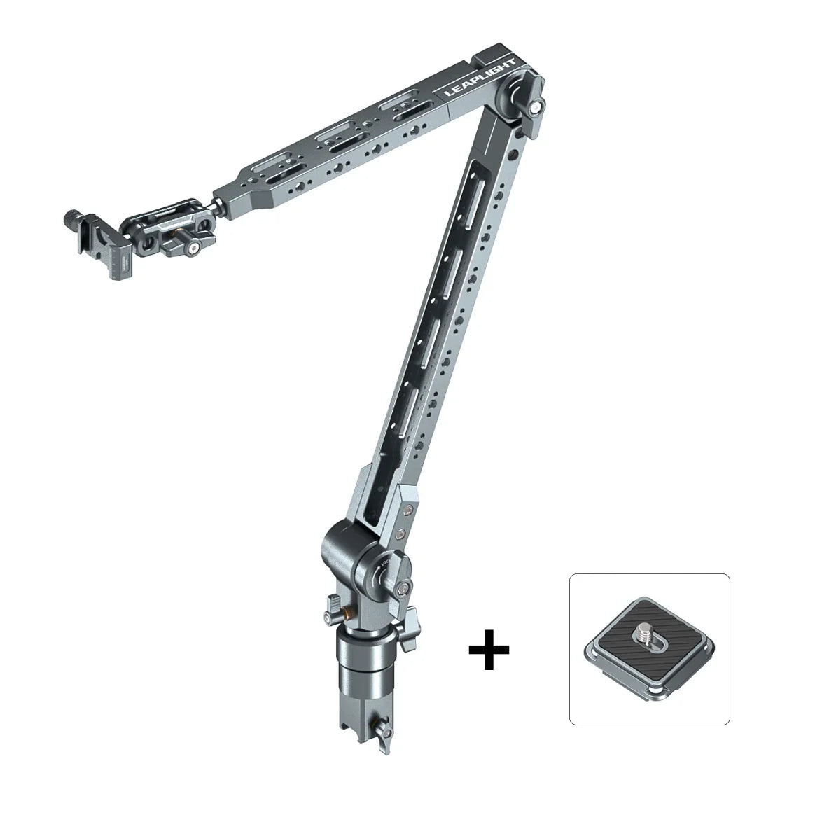 Aluminum Alloy Cantilever Bracket Camera Tablet Mobile Phone Fixed Bracket 360 Degree Rotation Adjustment Shooting Live Metal Support Frame
