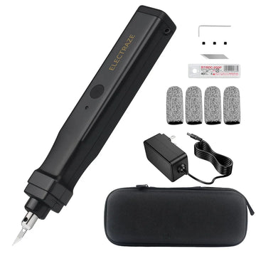 Handheld Ultrasonic Cutter,Patented Non-Slip Grip,40 Replacement Blades,30W 40KHz High-Precision Ultrasonic Cutting Knife for Plastic, Resin, Carbon Fiber,3D Print Models & More