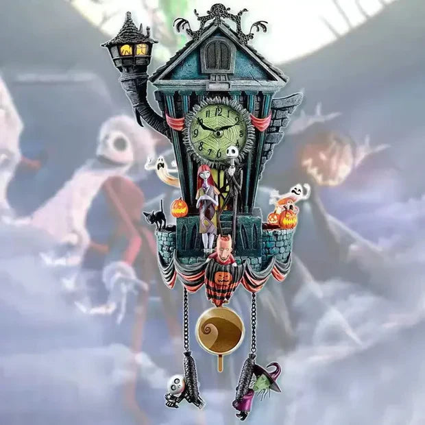 👻 SPOOKY SEASON SALE 50% OFF 🔥The Nightmare Before Christmas Cuckoo Clock 🕰️