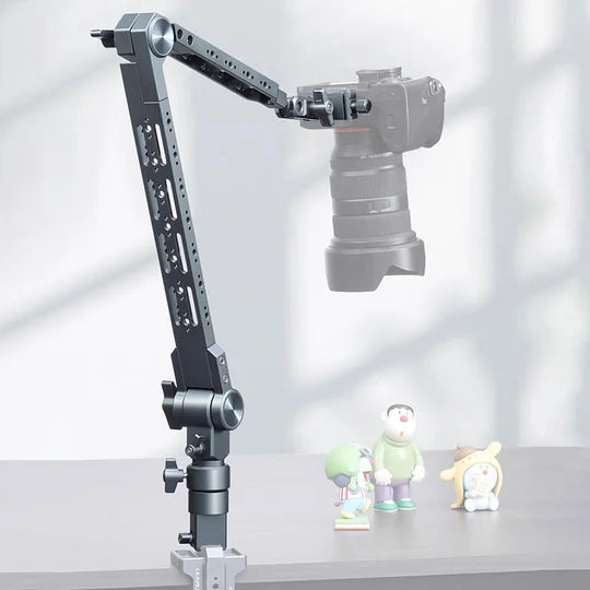 Aluminum Alloy Cantilever Bracket Camera Tablet Mobile Phone Fixed Bracket 360 Degree Rotation Adjustment Shooting Live Metal Support Frame