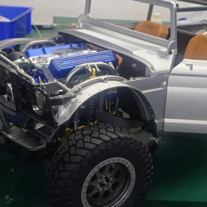 Small-block 44CC 1/6 Scale Water-Cooled OHV 4-Stroke V8 Gas Engine Internal Combustion Engine - Build Your Own V8 Engine that Works